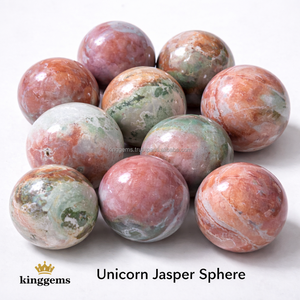Esfera de Jaspe Unicornio, Cristal Curativo Natural, Bola de Piedra Preciosa Pulida, Venta al por Mayor - Product Image 1