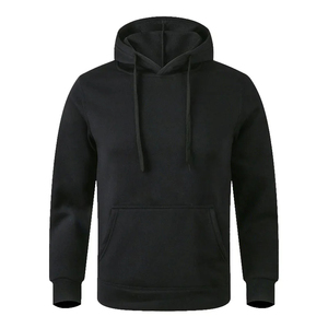 OEM Custom Embroidered Solid Winter Zipper-Up Hoodies Factory Wholesale 100% Cotton <b>Thick</b> <b>Fleece</b> Blank for Men Digital Custom - Product Image 1