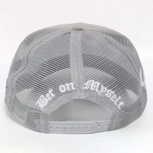 ผู้ผลิต OEM หมวกแก๊ป 5 ชิ้นแบบ Snapback ผ้า Suede ปักลายนูน 3 มิติ  รับทำตามสั่ง MOQ ต่ำ คุณภาพสูง ปักลายอย่างดี - Product Image 6