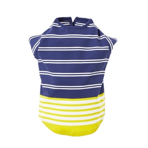 Vêtements de chien de T-shirt de polo de col rond de coton d'ODM avec la bande blanche - Product Image 1