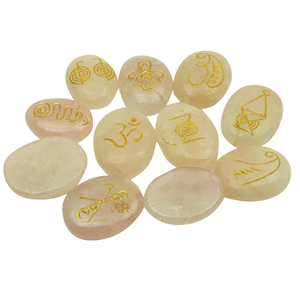 Piedra de alta calidad Karuna Forma de cuarzo rosa Cristal ovalado Karuna Reiki Piedra preciosa Karuna Piedra natural Cristal Mayorista - Product Image 6