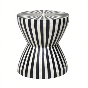 Mesa Auxiliar y Mesita de Noche de Bambú con Incrustaciones de Madera, Hechas a Mano, de Lujo, para Dormitorio, Sala de Estar, Decoración del Hogar, Origen India, RR ENTERPRISES - Product Image 2