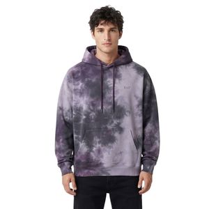 Custom <b>Vintage</b> Cotton Men <b>Tie</b> Dye Hoodies Washed Effect Oversized Pullover Kangaroo Pocket Streetwear Casual Relaxed Hoodies - Product Image 5