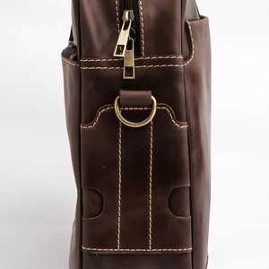 Sac pour ordinateur portable en cuir disponible en version OEM, fabriqué avec des matériaux de haute qualité, pour un usage quotidien, service OEM, style multi-poches, sac pour ordinateur portable en cuir unisexe. - Product Image 4