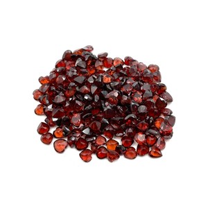 Natural <b>Garnet</b> 6mm Heart Cut Faceted Gemstones Calibrated <b>Garnet</b> Loose Stone For Jewelry Making Wholesale Price Bulk From India - Product Image 2