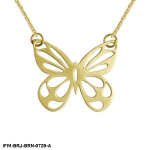 Collier tendance pour femme avec pendentif papillon, laiton plaqué or 18 carats, finition dorée durable, idéal pour un anniversaire - Product Image 4