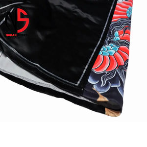 กางเกงมวยไทยคุณภาพพรีเมียมสำหรับผู้ชาย กางเกงมวย MMA สำหรับผู้ใหญ่ กางเกงมวยไทยปักโลโก้ด้านหน้า ระบายอากาศได้ดี แห้งเร็ว ปรับแต่งได้ รุ่นปี 2026 - Product Image 4