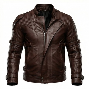 Chaqueta de Motociclista de Cuero Genuino para Hombre de la Mejor Calidad, Nueva Colección de Invierno, Chaquetas de Motocicleta con Protecciones Desmontables Personalizadas - Product Image 1