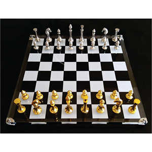 Custom Acrylic Glass <b>Chess</b> Board Game <b>Set</b> Premium Metal Gold Plated Luxury Large <b>Chess</b> <b>Set</b> Wholesale for Adults Gift <b>Chess</b> <b>Set</b> - Product Image 1