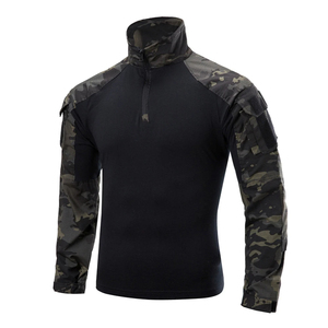 Custom Camouflage Uniform Breathable 100% Cotton Custom Logo Embroidery Outdoor Sports Training Outfit Factory Wholesale Supply - Product Image 5