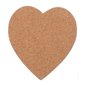 Posavasos antiescaldantes, tapete con forma de corazón, posavasos para bebidas, taza, posavasos decorativos de corcho, juego de 6 - Product Image 1