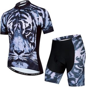 Ensemble de maillot de cyclisme camouflage à manches courtes pour homme, kit sportif respirant en polyester, vêtements de cyclisme - Product Image 4
