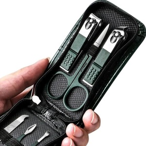 Professional 8-Piece Manicure Kit with Leather Case 4pcs <b>Pedicure</b> <b>Tools</b> for Personal Care Manicure Care Eco-Friendly - Product Image 4