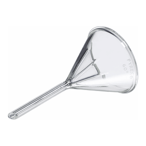 Entonnoir en verre borosilicate cannelé PYREX 60 à tige courte pour filtration en laboratoire - Product Image 3