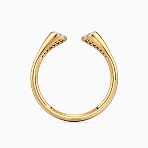 Anillo Abierto de Lujo con Diamantes Cultivados en Laboratorio, Engastados en Pavé, para Mujer, Oro de 10K, 14K, 18K, Plata 925, 935, Joyería Fina de Diseño - Product Image 4