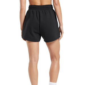 OEM Custom Logo Black Terry Fabric Gym Shorts for Women Lightweight <b>Elastic</b> <b>Waist</b> Drawstring Closure Quick Dry Fitness Sports - Product Image 4