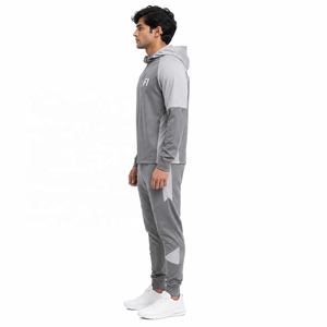Men's Performance Active <b>Tracksuit</b> Set with Stretch Fabric Hooded Sweatshirt & Training Joggers for GymWear <b>Tracksuit</b> OEM Order - Product Image 2