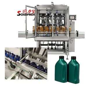 Solidpack Bottle Liquid and Capping Filling Machine Automatic Lubricant Oil Filler High Precision Filling Level 10-6000ml