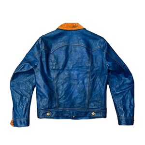 เสื้อแจ็กเก็ตขี่สำหรับผู้ชายกันน้ำระบายอากาศได้ดีหนังแกะแท้ขนาดเอเชีย - Product Image 1