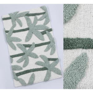Tapis de bain 100% coton, séchage rapide, absorbant, antidérapant, tufté, écologique, style moderne, tapis de bain personnalisé pour la maison et l'hôtel - Product Image 4