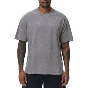 Camisetas Casuales de Manga Corta, Cómodas, Holgadas, Estilo Urbano, Camisetas de Algodón Extra Grandes para Hombre, Corte Holgado, Estilo Vintage Lavado - Product Image 6