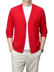 <b>Men's</b> Fleece Cardigan <b>Sweater</b> Round Neck Jumper <b>Sweater</b> Wholesale for <b>Men</b> Wholesale Classic High Quality Turtle Neck Customized - Product Image 4