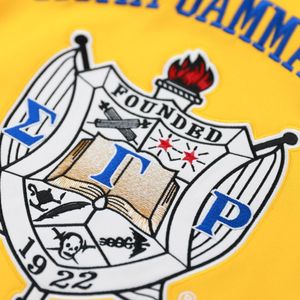 Maillot de football Sigma Gamma Rho Or Unisexe – Tenue de Sororité Grecque, T-shirt Athlétique, Vêtement de Sport Personnalisé pour Équipe, Maillot Décontracté pour Jour de Match - Product Image 5