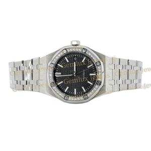 Dial negro de alta calidad D VVS Moissanite Diamond Pass Diamond Tester Reloj de diamantes de acero inoxidable Foe Men - Product Image 1