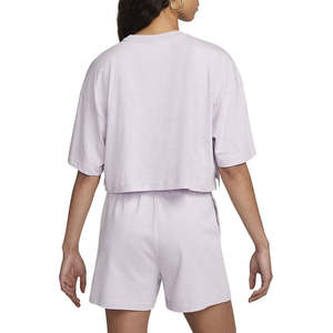 T-shirt court côtelé à carreaux pour femme 100 % coton – Confortable, élégant, respirant, style décontracté et tendance pour l'été - Product Image 4