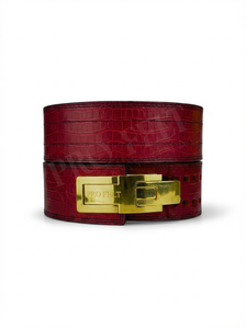 Cinturón de Cuero de Primera Calidad con Hebilla Personalizada, Diseño de Cocodrilo, Transpirable, para Entrenamiento de Levantamiento de Pesas y Ejercicios de Gimnasio - Product Image 2