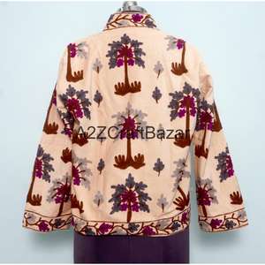 Chaqueta Cotrise Bordada a Mano con Cuello Mandarín, Diseño Vintage, Ecológica, de Secado Rápido, Transpirable, con Forro de Algodón, para Primavera y Otoño - Product Image 5