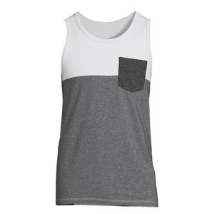 <b>Mens</b> Breathable Knitted Gym <b>Singlet</b> 100 Percent Cotton Solid Quick Dry Fitness Tank Top Custom OEM - Product Image 3