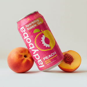 Jugo de Perlas de Boba con Sabor Innovador a Melocotón/Uva en Lata - Product Image 3