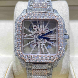 Montre de qualité supérieure avec diamants cultivés en laboratoire à prix d'usine, montre sertie de diamants cultivés en laboratoire DEF - Product Image 5