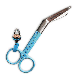 Tijeras Médicas para Vendajes, Manuales, de Acero Inoxidable, Diseño Personalizado, Llavero Distintivo Azul, Herramienta de Seguridad Compacta para Viajes y Emergencias - Product Image 4