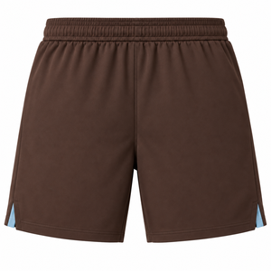 Pantalones Cortos Deportivos para Hombre, Color Marrón Espresso y Azul Hielo, de Secado Rápido, con Cordón Ajustable, Cintura Media, Casuales - Product Image 4