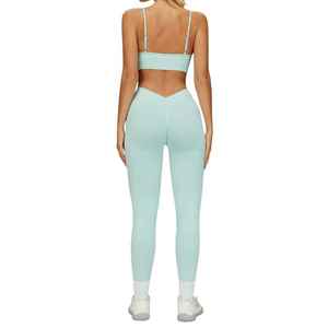 Custom Activewear Outfits Women Workout Clothing Long Sleeve Leggings Seamless Gym Fitness <b>Sets</b> <b>Yoga</b> <b>Set</b> - Product Image 2