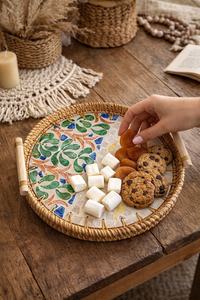 Décoration de style service de petit-déjeuner en rotin et ossement de mer, qualité export, écologique, avec ensemble MOP UO INDIA - Product Image 6