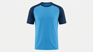 T-shirt pour homme en polyester à séchage rapide, col rond, manches courtes, couleur rouge, coupe classique, toutes saisons - Product Image 4