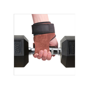 Poignées de main réglables en cuir pour la gym et le fitness avec panneau arrière en tissu respirant – Meilleur rapport qualité-prix OEM - Product Image 3