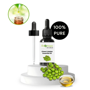 น้ำมันหอมระเหยลิทเซียคิวเบบา คุณภาพดีที่สุด บริสุทธิ์ 100% ได้รับการรับรองออร์แกนิค กลั่นด้วยไอน้ำ สำหรับการดูแลผิวและการนวด เหมาะสำหรับทุกสภาพผิว - Product Image 2