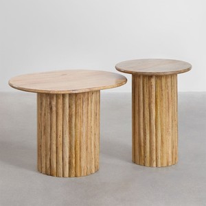 Vandana Terra Aureo mango wood side <b>table</b> - Product Image 6