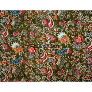 Juego de Edredón de Algodón Orgánico Estampado a Mano, Edredón de Lujo Personalizado, Tradicional, Kantha, Vintage, Transpirable, para Todas las Estaciones, para Hotel - Product Image 2