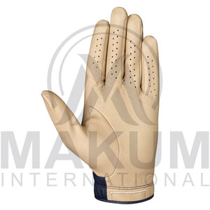 Gants de golf personnalisés avec logo couleur, en cuir véritable respirant, antidérapants, fermeture auto-agrippante, pour main gauche/droite, accessoires de golf unisexes - Product Image 2