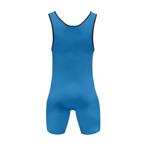 Traje de Lucha Unisex Azul de Una Pieza, Ajustado, Elástico, de Spandex y Nailon, Uniforme Deportivo para Entrenamiento y Competencia, Talla Adulto, de Calidad - Product Image 2
