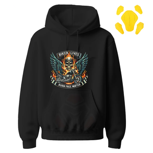 Premium Digital Print Biker Hoodies with Comfortable Protective Winter Motorcycle Racing Jacket - Product Image 3