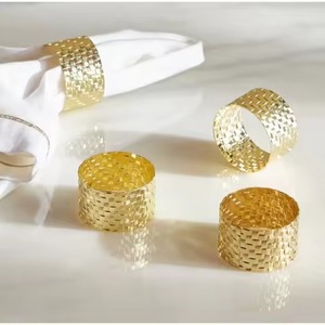 Luxury <b>Table</b> Styling Metal Napkin Ring for Banquet Decor Wedding and Party Arrangement - Product Image 6