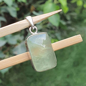 Handmade 925 Sterling Silver Third Eye <b>Chakra</b> Fine <b>Jewelry</b> Pendants & Charms Prehnite Gemstone Green <b>Jewelry</b> Wholesale Supply - Product Image 2