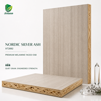 Panneau OSB mélaminé Jinbase SXT2882 Nordic Silver Ash 18 mm E0 1220x2440 mm pour la décoration intérieure scandinave