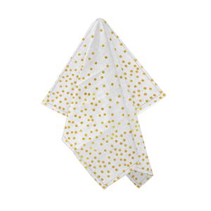 Servilleta de Algodón Blanca con Estampado de Lunares para Navidad, Servilleta Decorativa Superabsorbente para Mesa Navideña - Product Image 4